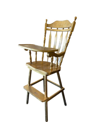 Oversized Gold Painted High Chair 67" H