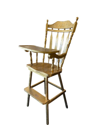 Oversized Gold Painted High Chair 67" H