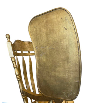 Oversized Gold Painted High Chair 67" H