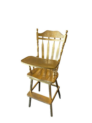 Oversized Gold Painted High Chair 67" H