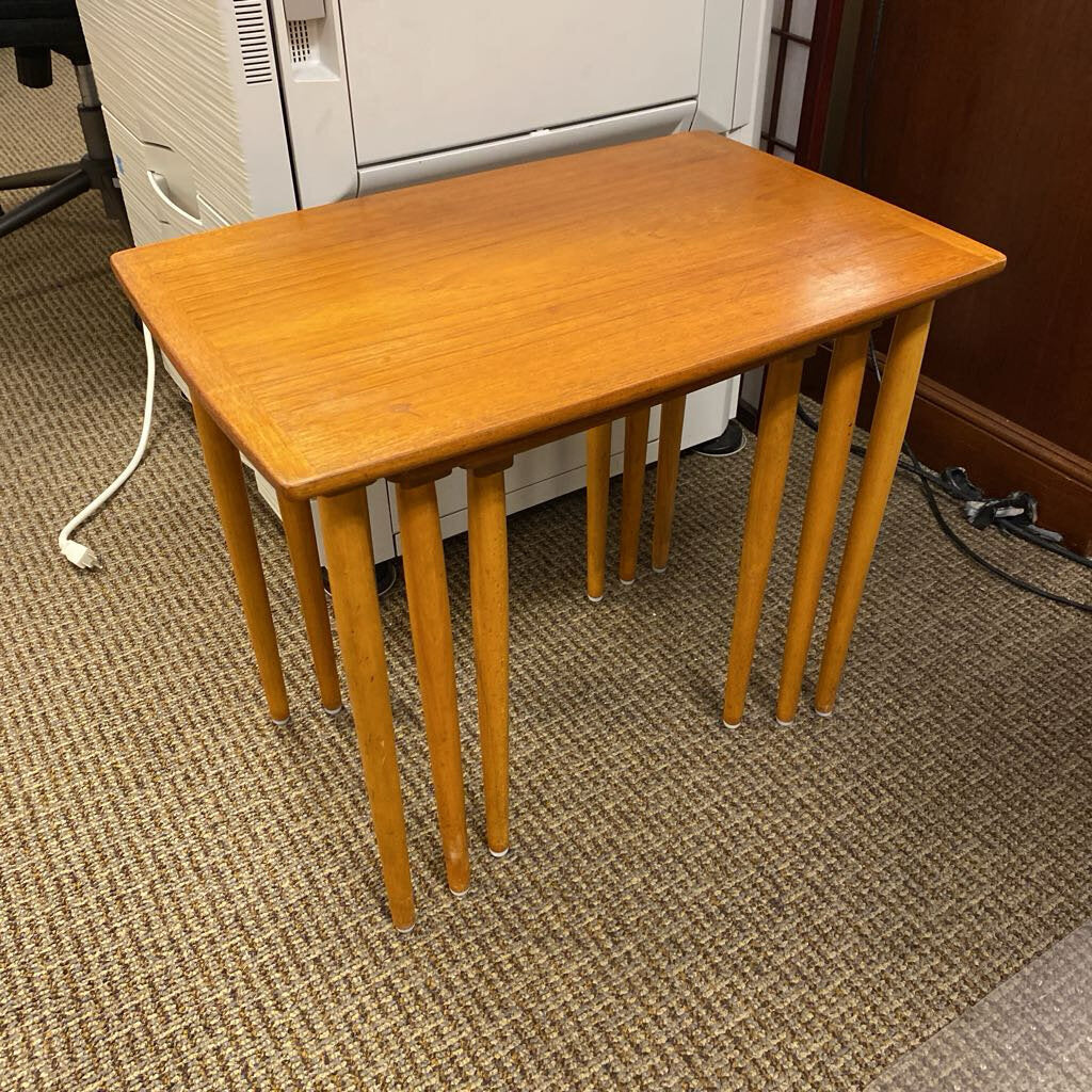 Mid Century Teak Nesting Tables (Set of 3)