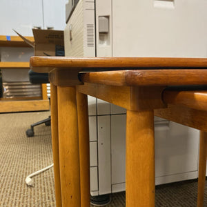Mid Century Teak Nesting Tables (Set of 3)