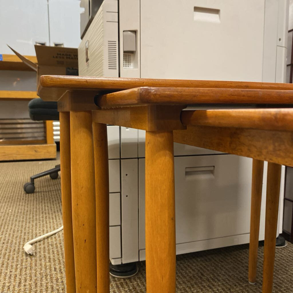 Mid Century Teak Nesting Tables (Set of 3)