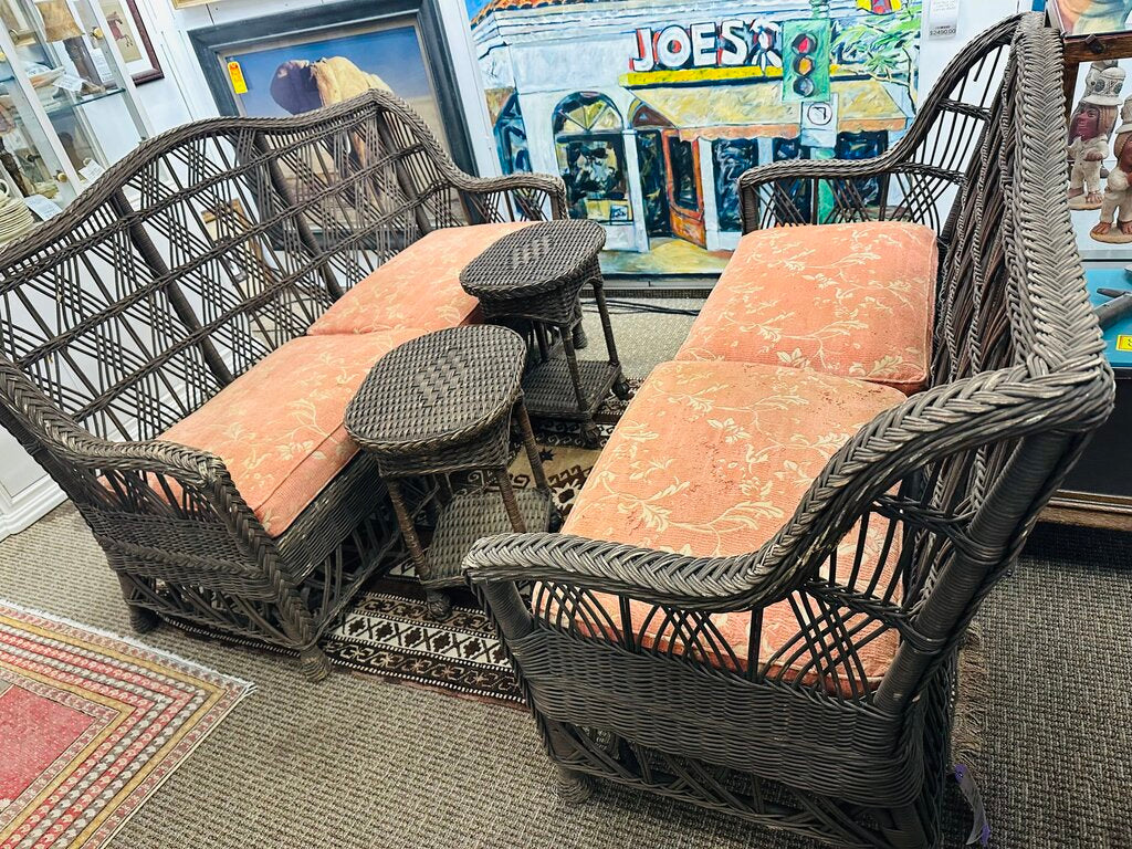 Carolina Wicker Sofa Orig $2000 (68" W)