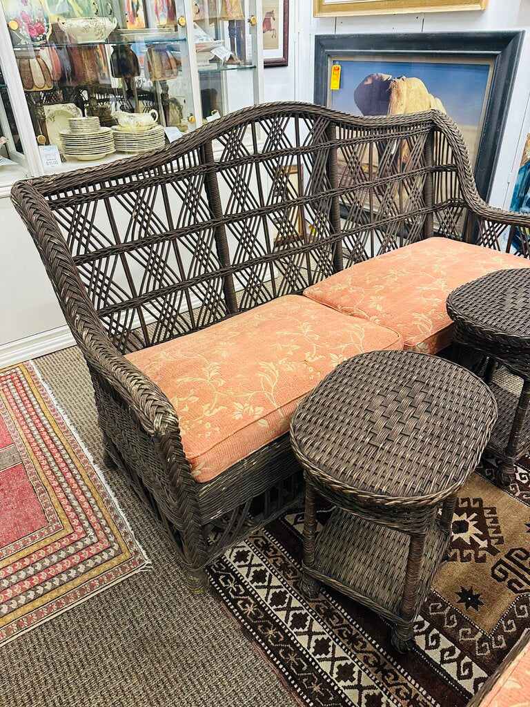Carolina Wicker Sofa Orig $2000 (68" W)