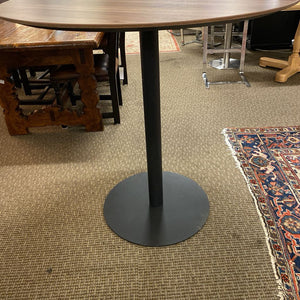 Round Wooden Top Metal Base Dining Table 41x41