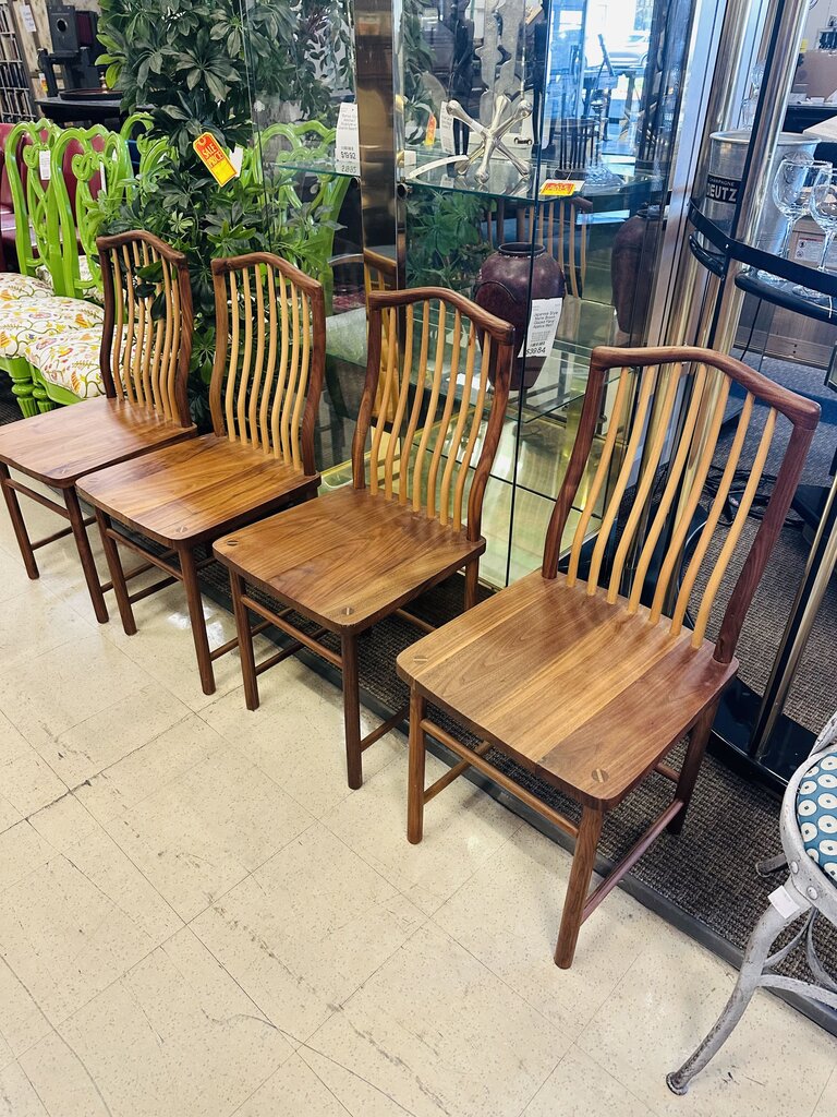 Danish Teak Mid-Century Dining Chairs ( set of 4)