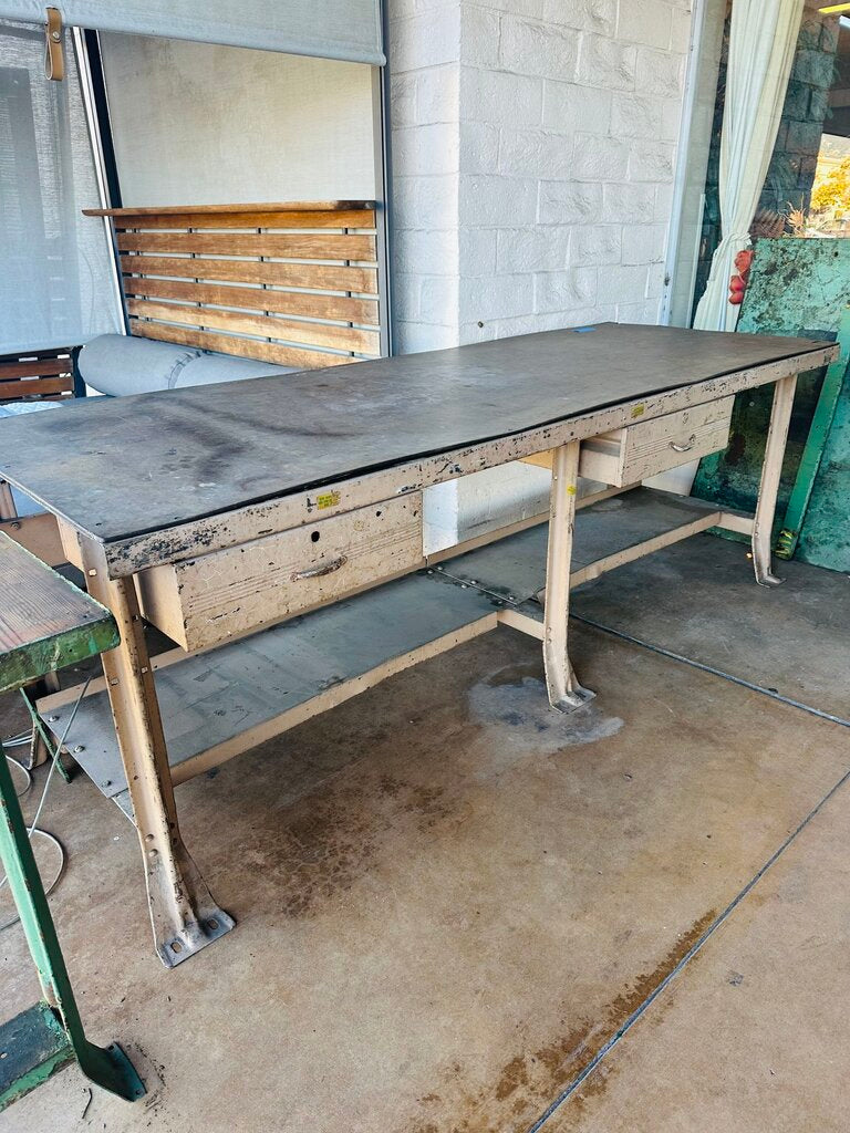 Metal Work Bench Table 96x36x34