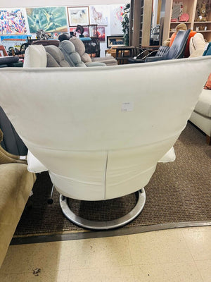 Lafer Gaga White Leather Reclining Chair Orig. $2000