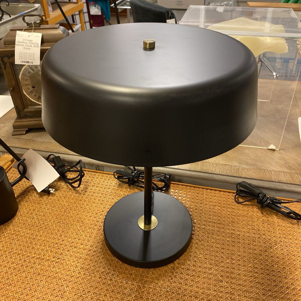 Lite Source Hakan Black Modern Table Lamp 19"H