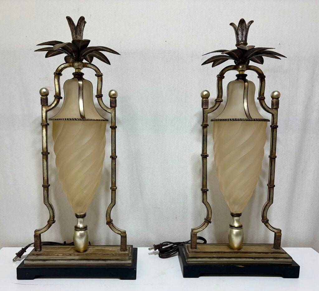 Uttermost Hollywood Regency Anana Pineapple Table Lamp (PAIR)
