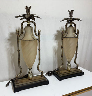 Uttermost Hollywood Regency Anana Pineapple Table Lamp (PAIR)