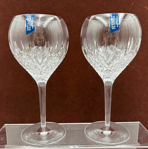 Stuart Crystal Manhattan Claret Balloon Goblet 8.75" (PAIR)