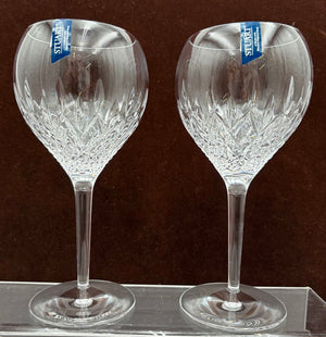 Stuart Crystal Manhattan Claret Balloon Goblet 8.75" (PAIR)