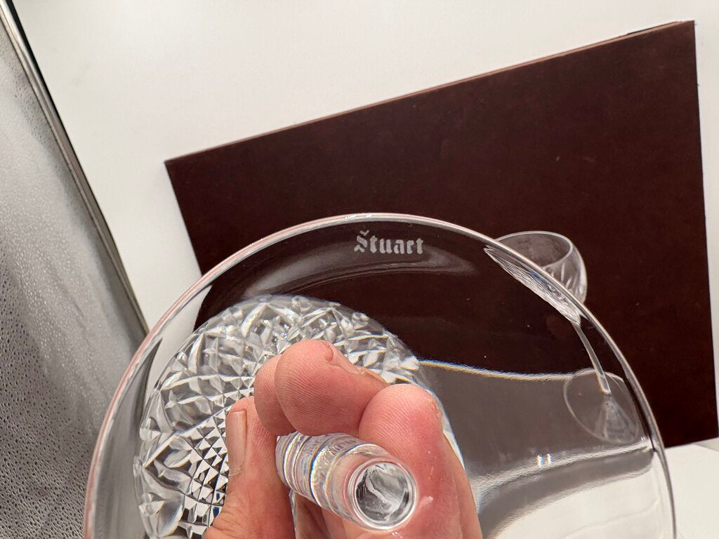 Stuart Crystal Manhattan Claret Balloon Goblet 8.75" (PAIR)
