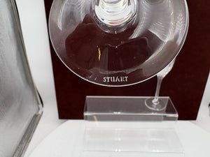 Stuart Crystal Manhattan Champagne Flute 9.25"