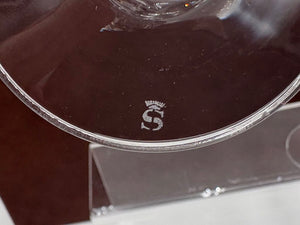 Spiegelau Cut Crystal Begonia Thumbprint Pattern Wine Glass 7.25"