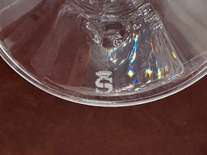 Spiegelau Cut Crystal Begonia Thumbprint Pattern Ice Tea Glass 6.5"