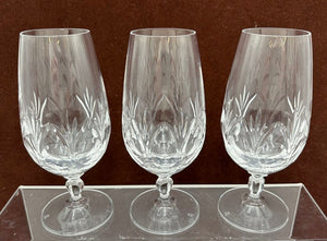 Spiegelau Cut Crystal Begonia Thumbprint Pattern Ice Tea Glass 6.5"