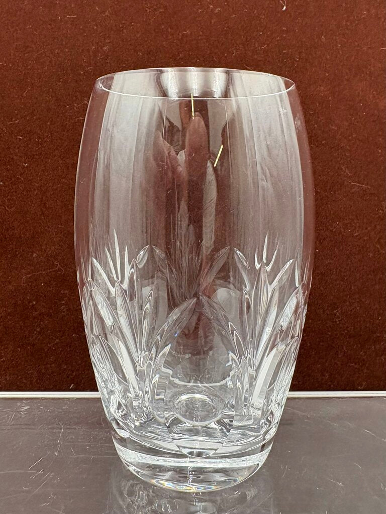 Spiegelau Cut Crystal Begonia Thumbprint Pattern Tumbler 4.5"