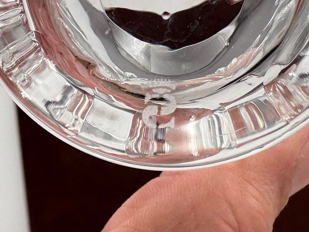 Spiegelau Cut Crystal Begonia Thumbprint Pattern Tumbler 4.5"