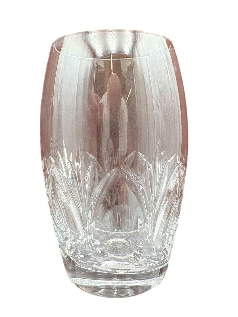 Spiegelau Cut Crystal Begonia Thumbprint Pattern Tumbler 4.5"