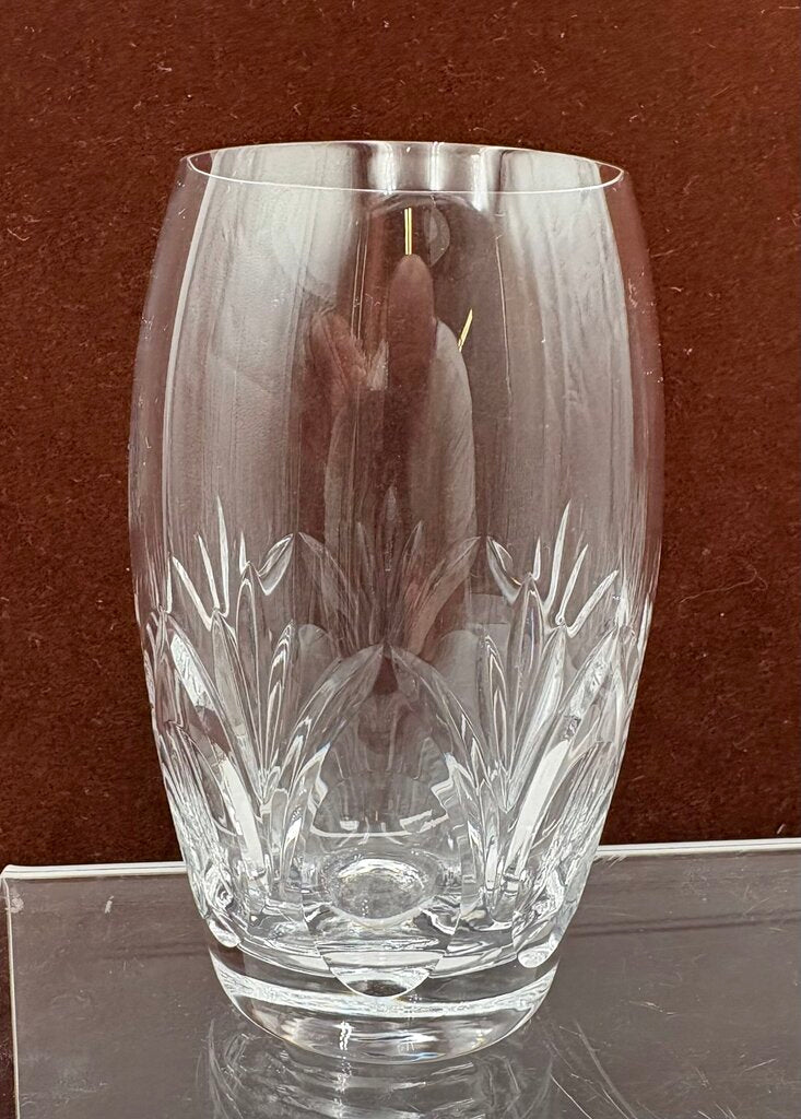 Spiegelau Cut Crystal Begonia Thumbprint Pattern Tumbler 4.5"
