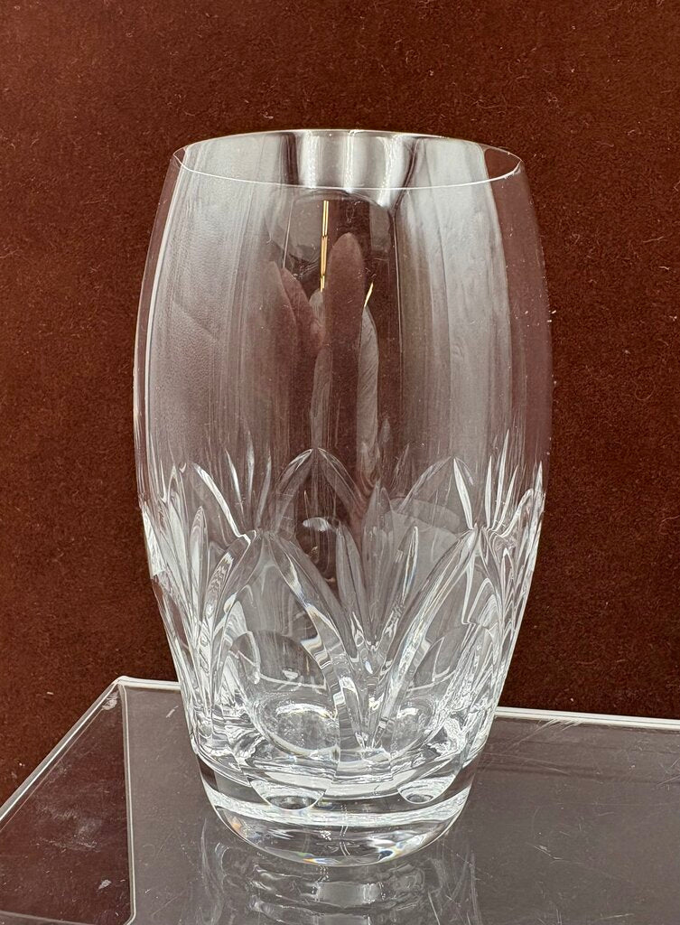 Spiegelau Cut Crystal Begonia Thumbprint Pattern Tumbler 4.5"