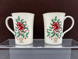 Lenox Holiday American by Design "Tis The Season" Mugs 14oz (PAIR)