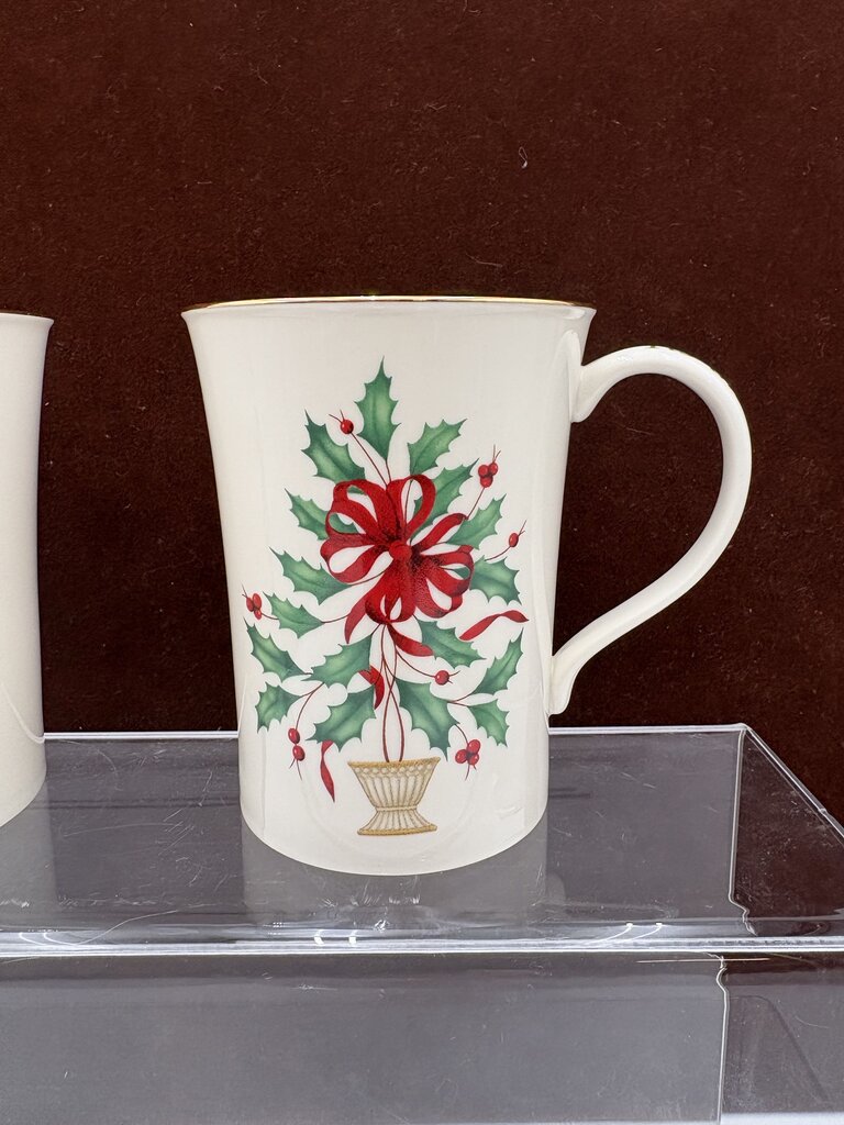 Lenox Holiday American by Design "Tis The Season" Mugs 14oz (PAIR)