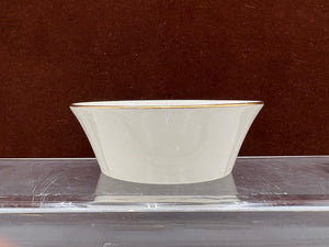 Lenox Holiday Dimensions Collection Gold Trim Oval "Believe" Candy Dish