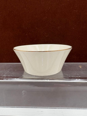 Lenox Holiday Dimensions Collection Gold Trim Round "Joy" Candy Dish
