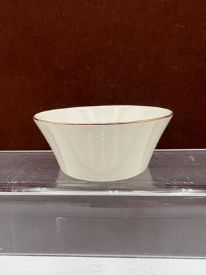 Lenox Holiday Dimensions Collection Gold Trim Round "Joy" Candy Dish