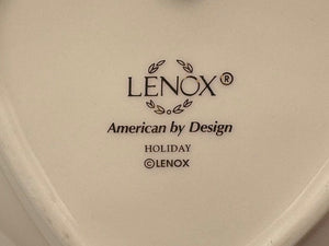 Lenox Holiday American by Design Gold Trim "Heart" Candy Dish