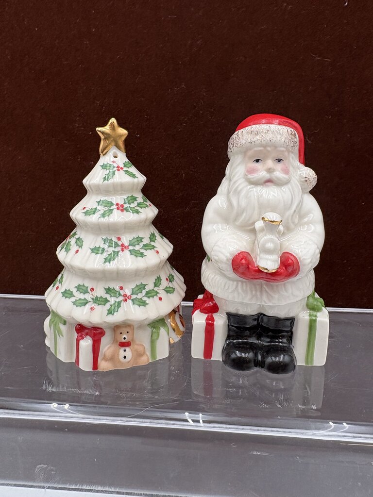 Lenox Holiday American by Design Santa & Christmas Tree S&P Shaker Set (2Pcs)