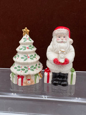 Lenox Holiday American by Design Santa & Christmas Tree S&P Shaker Set (2Pcs)