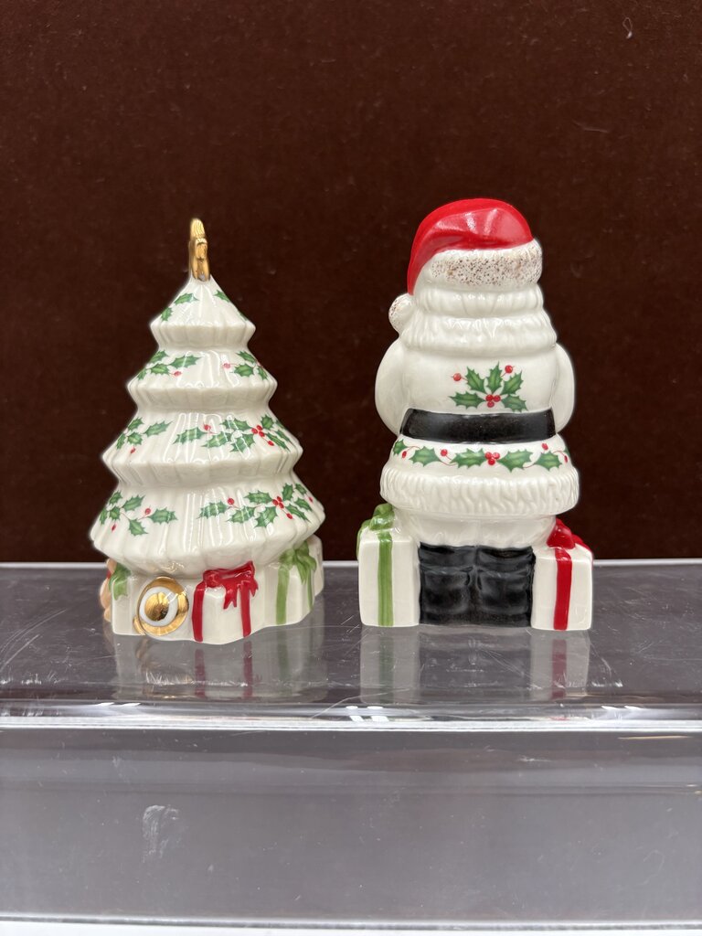 Lenox Holiday American by Design Santa & Christmas Tree S&P Shaker Set (2Pcs)