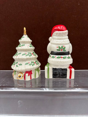 Lenox Holiday American by Design Santa & Christmas Tree S&P Shaker Set (2Pcs)