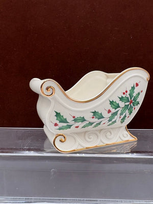 Lenox Holiday American by Design Christmas Sleigh Candy Dish
