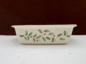 Lenox Holiday American by Design Square Gold Trim Baking Dish 10"