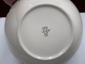 Lenox Holiday Dimensions Collection "Live Well, Laugh Often, Love Much" Holly Leaf Veggie Bowl 9.25"