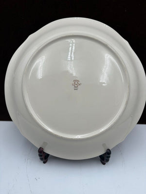 Lenox Holiday Dimensions Collection "Friends & Family Gather Here" Holly Leaf Platter 12""