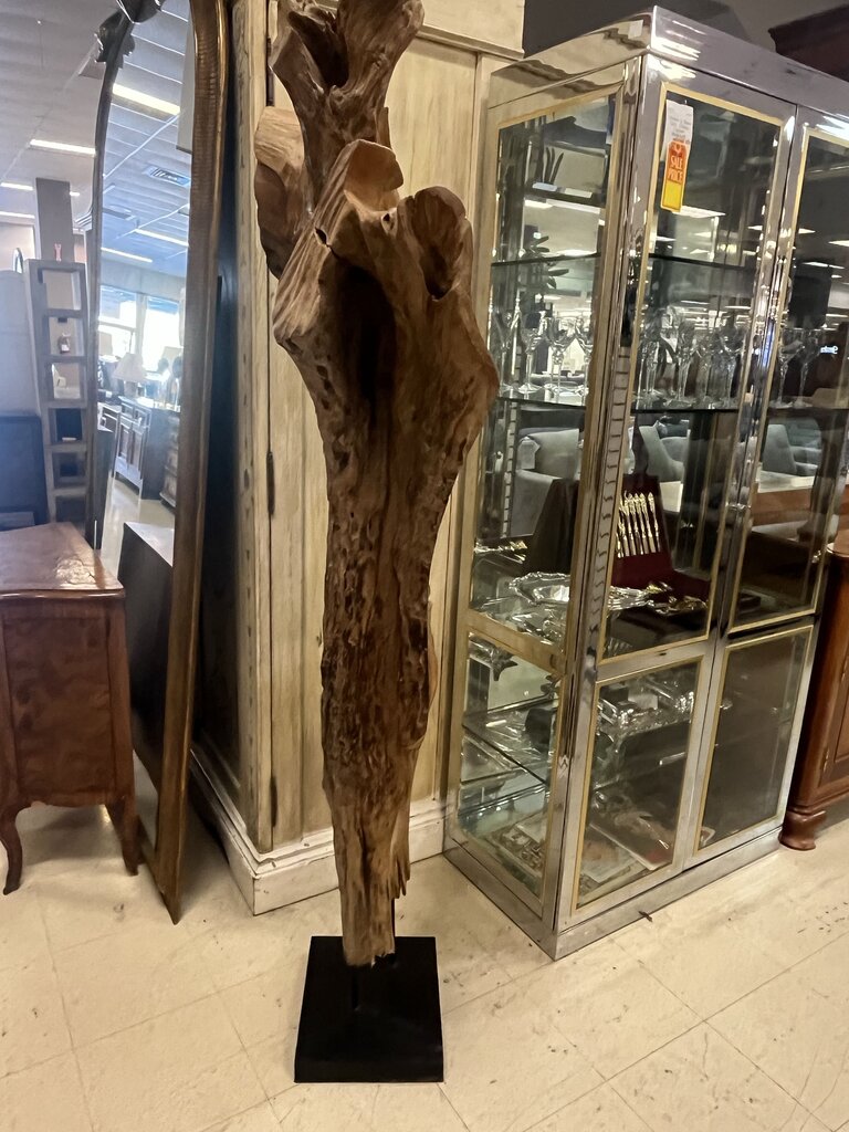 Polished Maple Wood Sculpture 6 Ft 9 Inches Tall