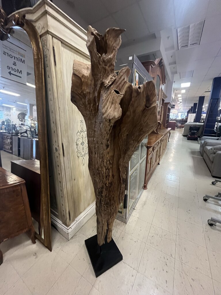 Polished Maple Wood Sculpture 6 Ft 9 Inches Tall