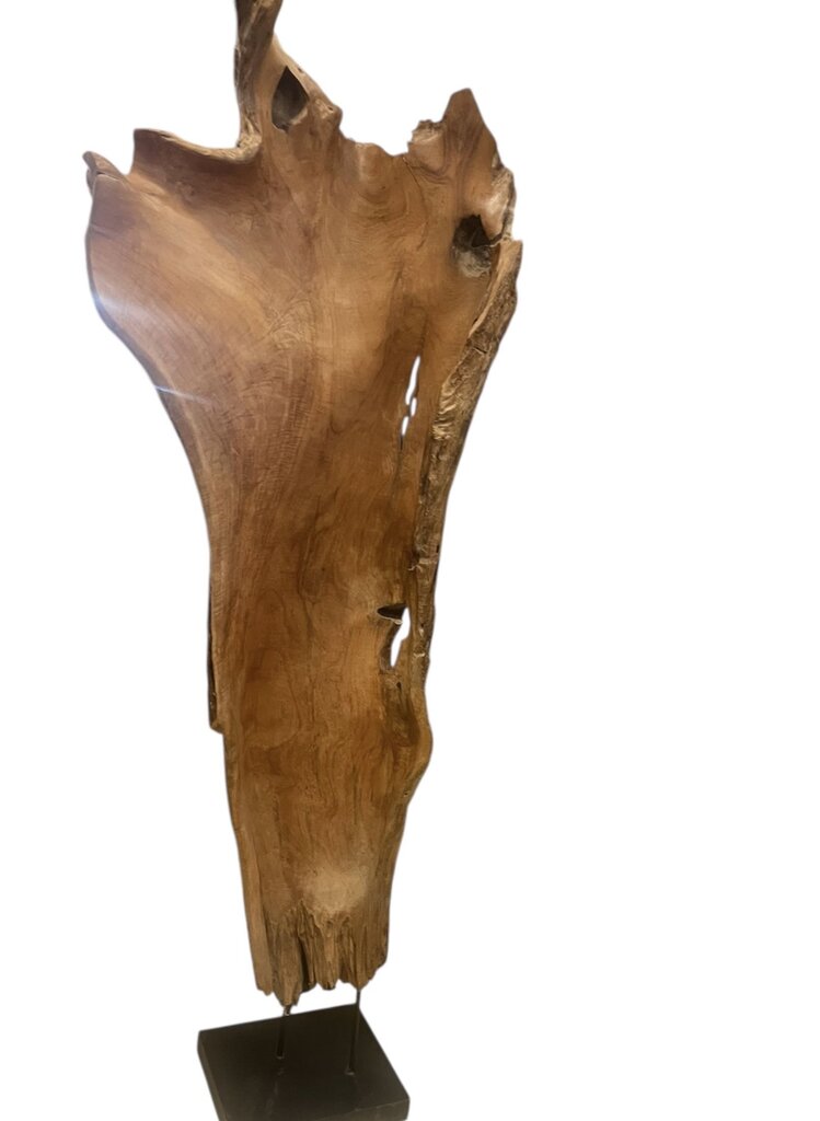 Polished Maple Wood Sculpture 6 Ft 9 Inches Tall