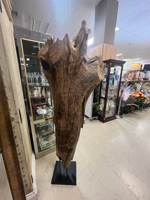 Polished Maple Wood Sculpture 6 Ft 9 Inches Tall