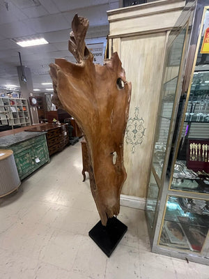 Polished Maple Wood Sculpture 6 Ft 9 Inches Tall