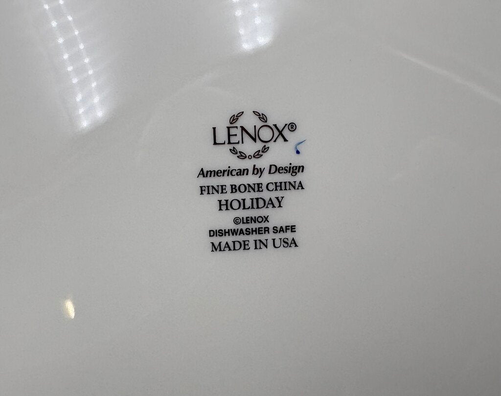 Lenox Holiday American by Design Gold Trim Dinner Plate 10.8"