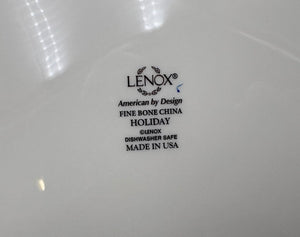 Lenox Holiday American by Design Gold Trim Dinner Plate 10.8"