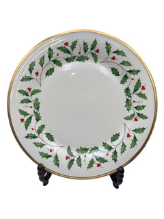 Lenox Holiday American by Design Gold Trim Dinner Plate 10.8